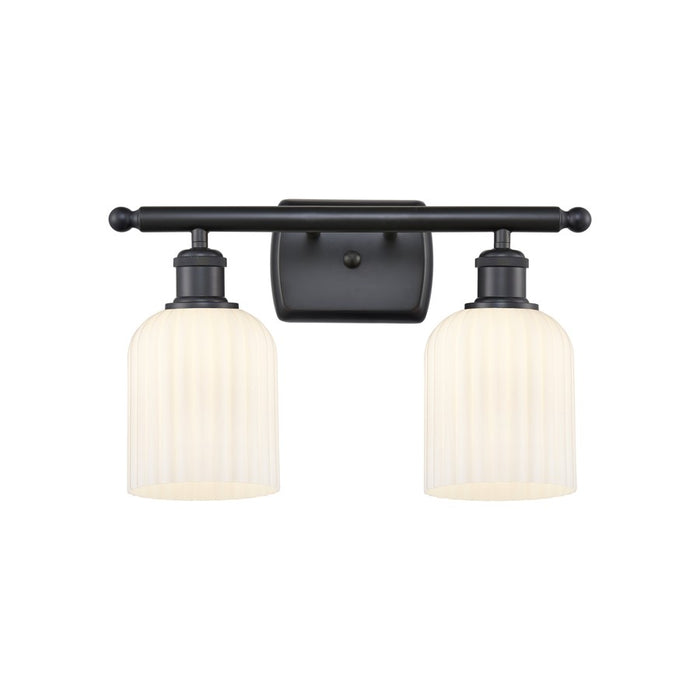 Innovations Ballston Bridal Veil 2Lt 15" Bath, BK/GW - 516-2W-BK-G559-5GWH