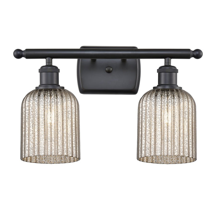 Innovations Ballston Bridal Veil 2Lt 15" Bath, BK/MC - 516-2W-BK-G559-5ME