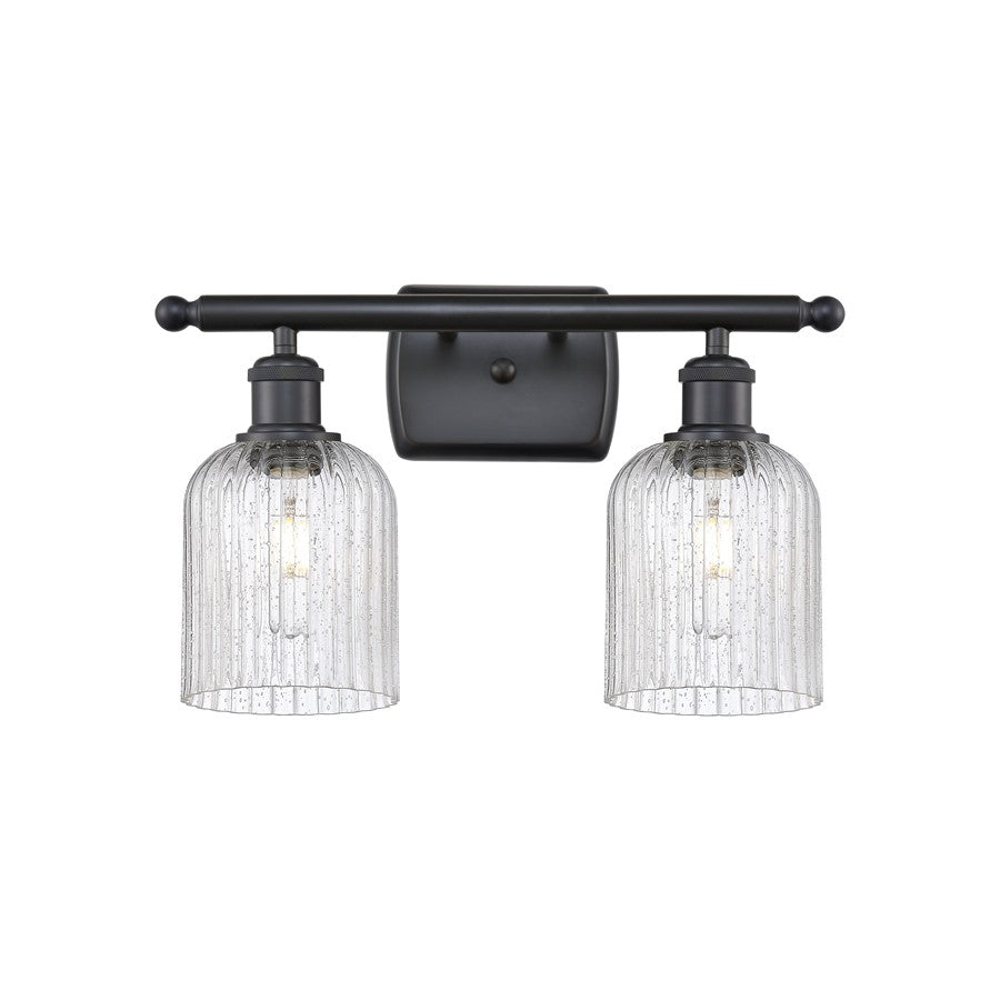 Innovations Ballston Bridal Veil 2Lt 15" Bath, Black/Seedy - 516-2W-BK-G559-5SDY