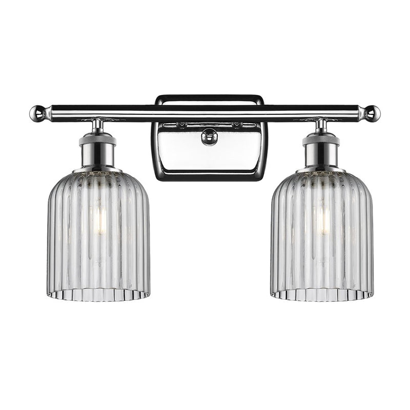 Innovations Ballston Bridal Veil 2Lt 15" Bath, Chrome/Smoke - 516-2W-PC-G559-5SM