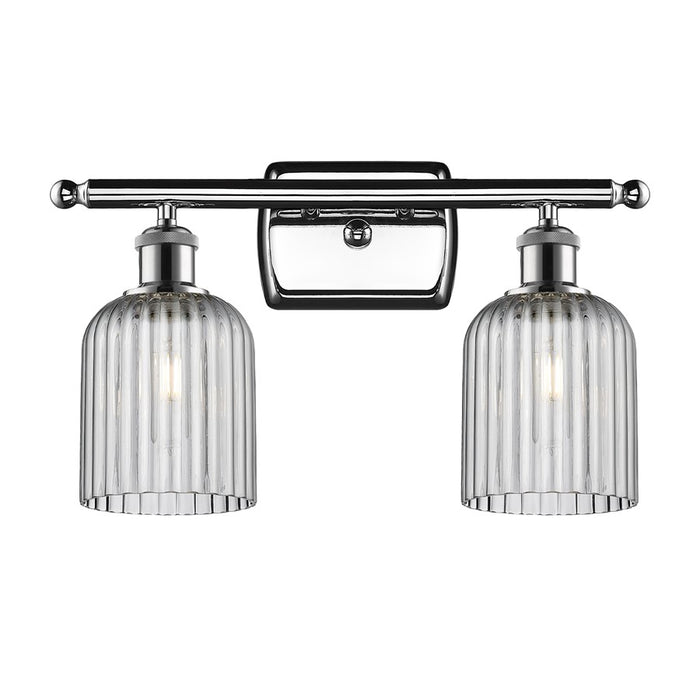 Innovations Ballston Bridal Veil 2Lt 15" Bath, Chrome/Smoke - 516-2W-PC-G559-5SM