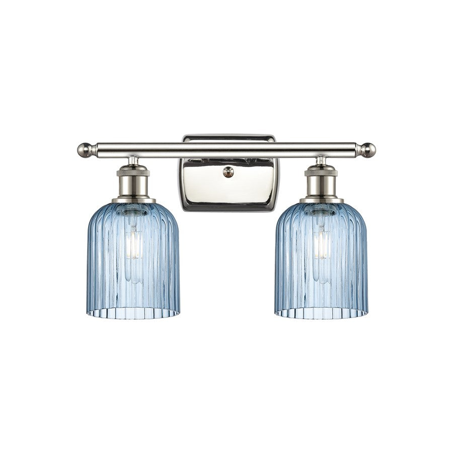 Innovations Ballston Bridal Veil 2Lt 15" Bath, PN/BL - 516-2W-PN-G559-5BL