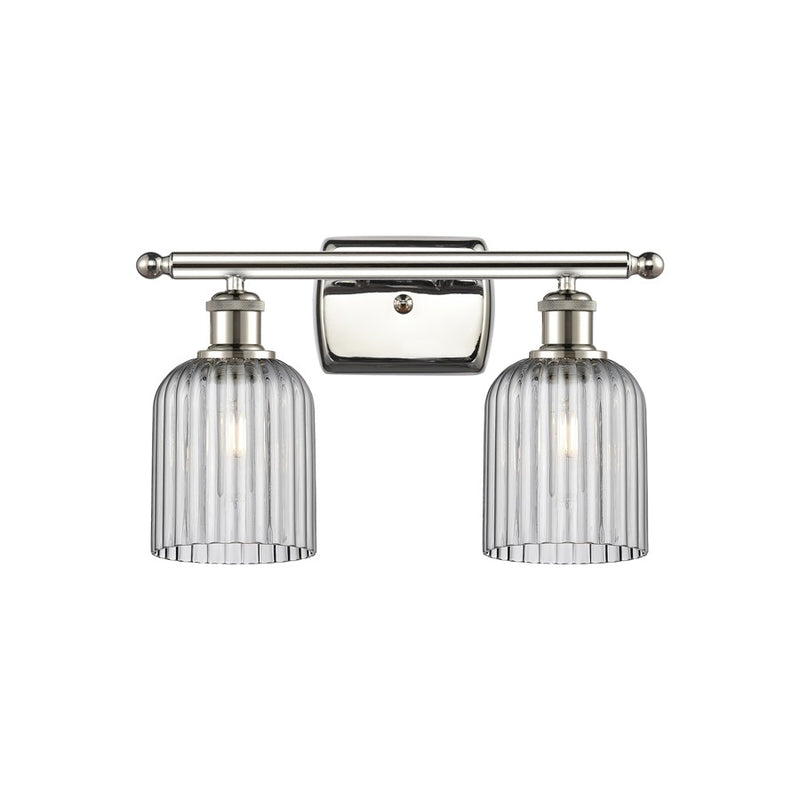 Innovations Ballston Bridal Veil 2Lt 15" Bath, PN/SM - 516-2W-PN-G559-5SM