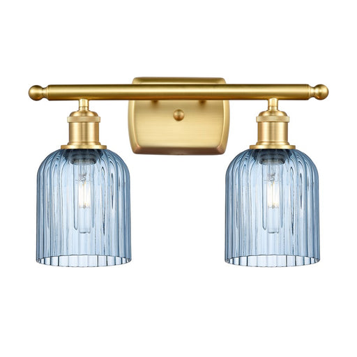 Innovations Ballston Bridal Veil 2Lt 15" Bath, Gold/Blue - 516-2W-SG-G559-5BL