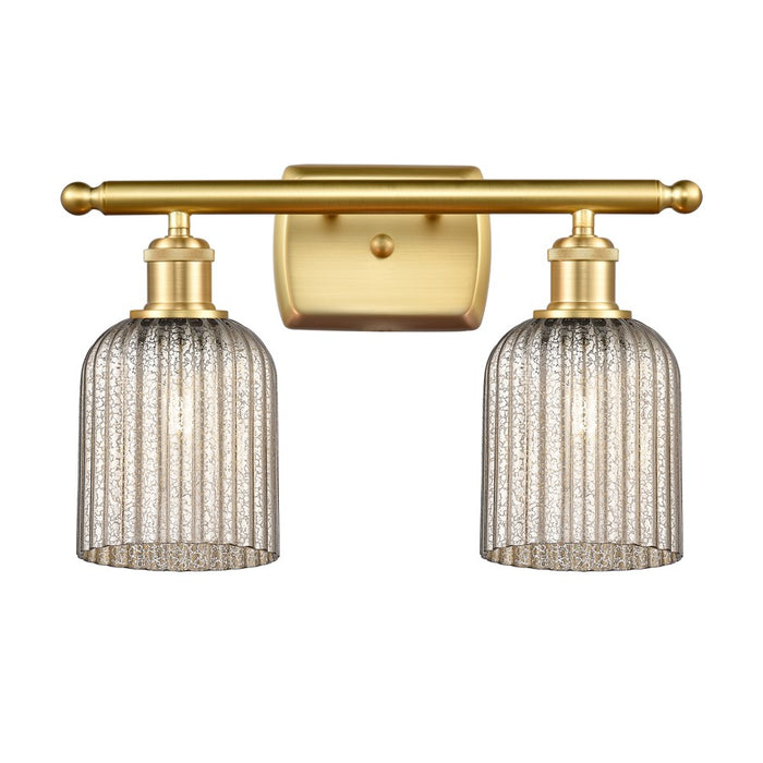 Innovations Ballston Bridal Veil 2Lt 15" Bath, Gold/Mercury - 516-2W-SG-G559-5ME