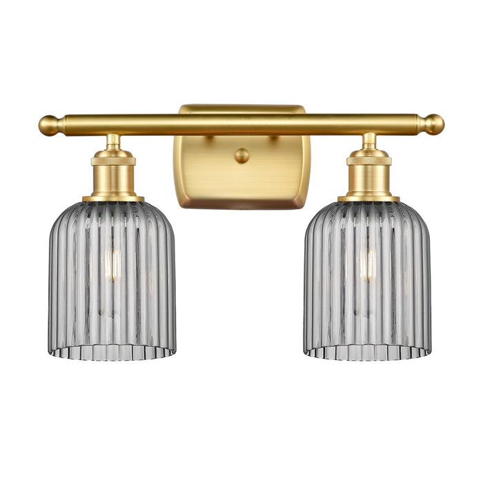 Innovations Ballston Bridal Veil 2Lt 15" Bath, Gold/Smoke - 516-2W-SG-G559-5SM