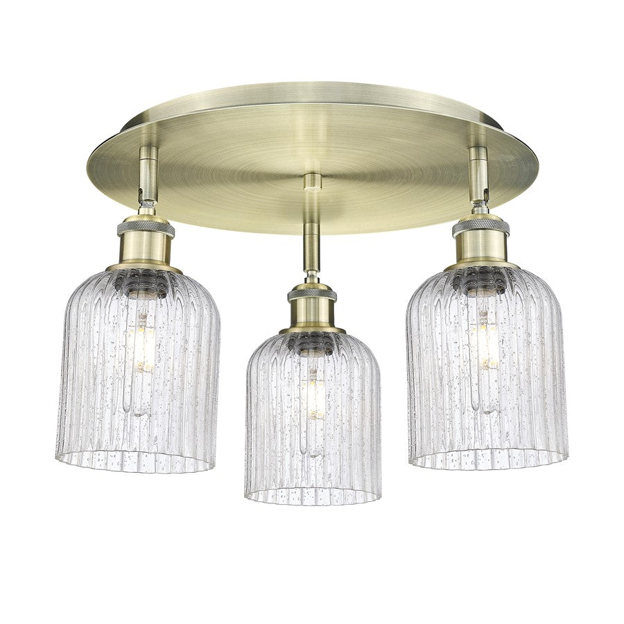 Innovations Ballston Bridal Veil 3Lt 17" Flush, AB/SD - 516-3C-AB-G559-5SDY