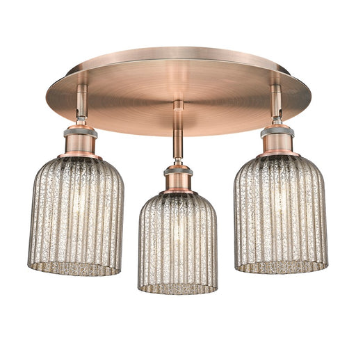 Innovations Ballston Bridal Veil 3Lt 17" Flush, CP/MC - 516-3C-AC-G559-5ME