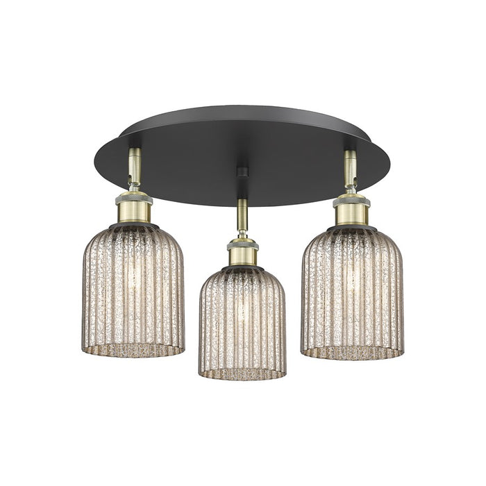 Innovations Ballston Bridal Veil 3Lt 17" Flush, BLB/MC - 516-3C-BAB-G559-5ME