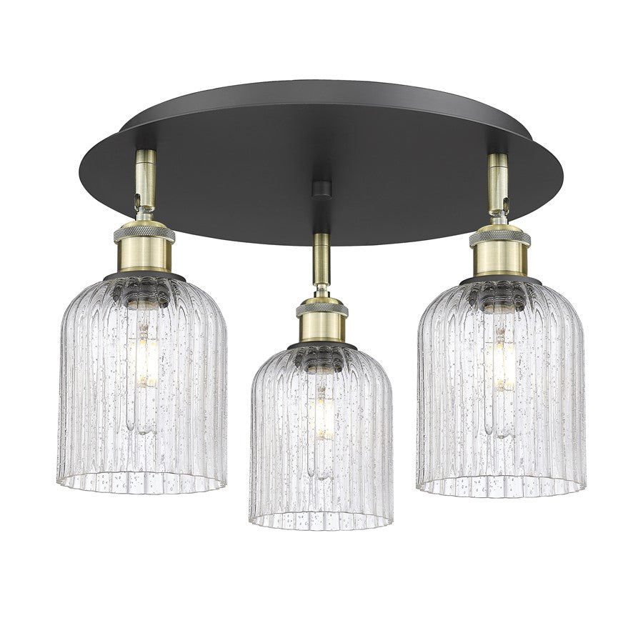 Innovations Ballston Bridal Veil 3Lt 17" Flush, BLB/SD - 516-3C-BAB-G559-5SDY