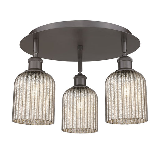 Innovations Ballston Bridal Veil 3Lt 17" Flush, BZ/MC - 516-3C-OB-G559-5ME