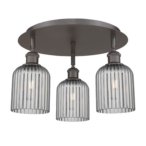 Innovations Ballston Bridal Veil 3Lt 17" Flush, BZ/SM - 516-3C-OB-G559-5SM