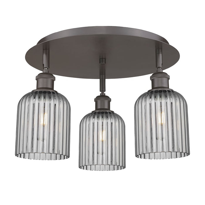 Innovations Ballston Bridal Veil 3Lt 17" Flush, BZ/SM - 516-3C-OB-G559-5SM
