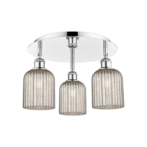 Innovations Ballston Bridal Veil 3Lt 17" Flush, CH/MC - 516-3C-PC-G559-5ME