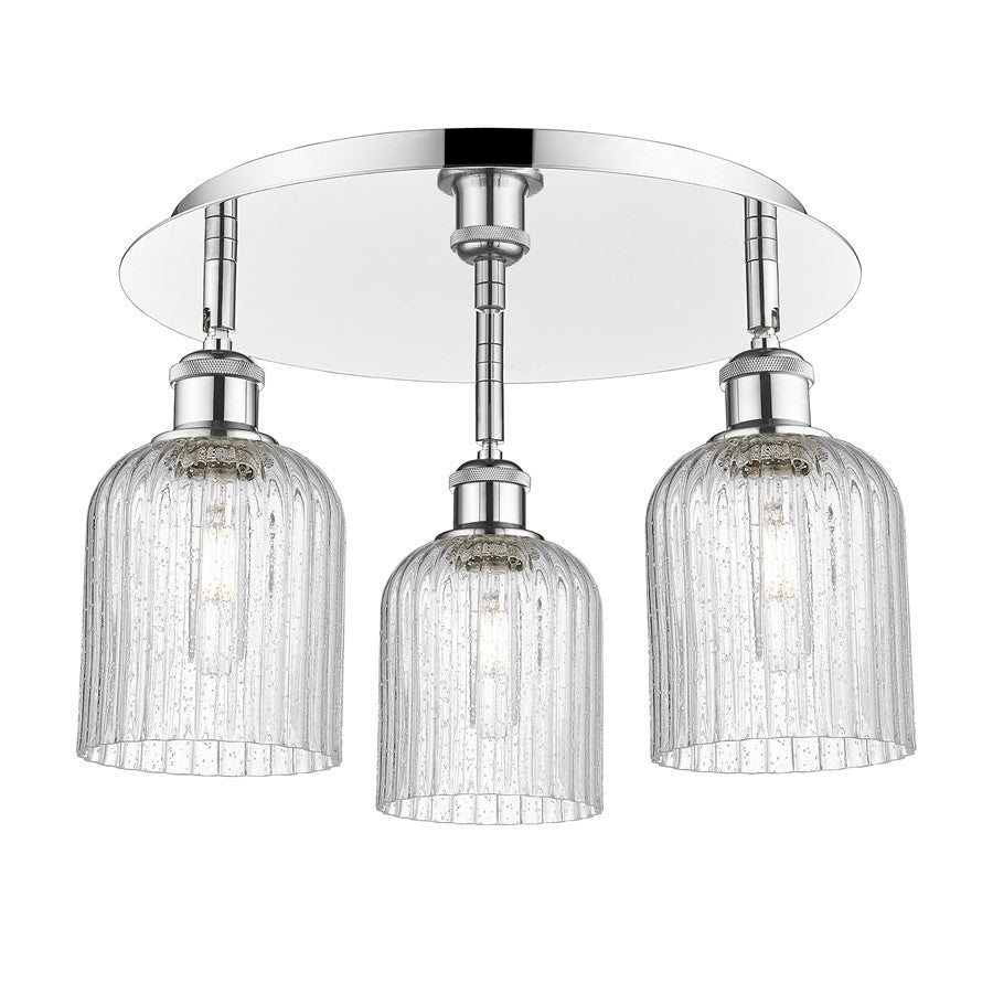 Innovations Ballston Bridal Veil 3Lt 17" Flush, CH/SD - 516-3C-PC-G559-5SDY