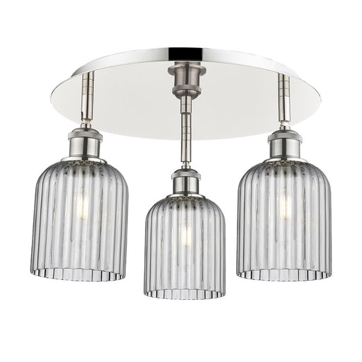 Innovations Ballston Bridal Veil 3Lt 17" Flush, PN/SM - 516-3C-PN-G559-5SM