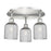 Innovations Ballston Bridal Veil 3Lt 17" Flush, SN/SM - 516-3C-SN-G559-5SM