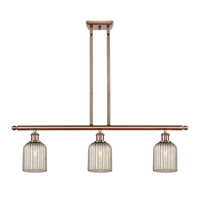 Innovations Ballston Bridal Veil 3Lt 36" Stem Island, CP/MC - 516-3I-AC-G559-5ME