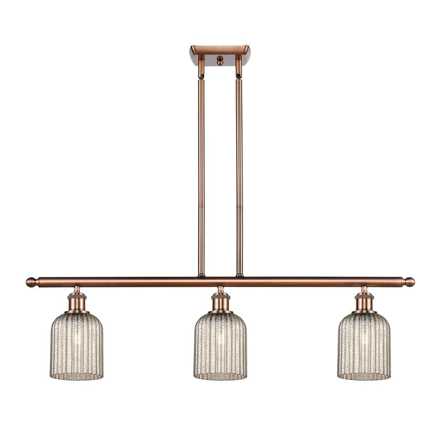 Innovations Ballston Bridal Veil 3Lt 36" Stem Island, CP/MC - 516-3I-AC-G559-5ME