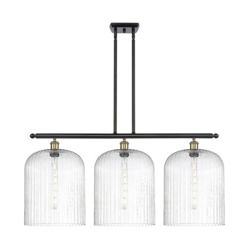 Innovations Bridal Veil 36in 3-Light Island Light | Art Nouveau Black Antique Brass and Seedy Glass | Kitchen Island | Model 516-3I-BAB-G559-12SDY