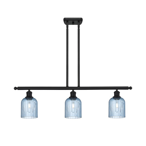 Innovations Ballston Bridal Veil 3Lt 36" Stem Island, BK/BL - 516-3I-BK-G559-5BL