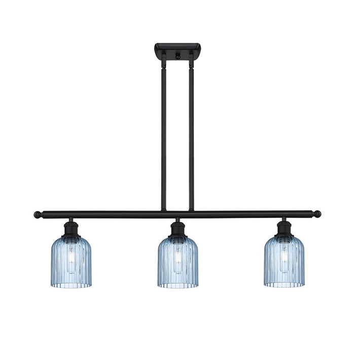 Innovations Ballston Bridal Veil 3Lt 36" Stem Island, BK/BL - 516-3I-BK-G559-5BL