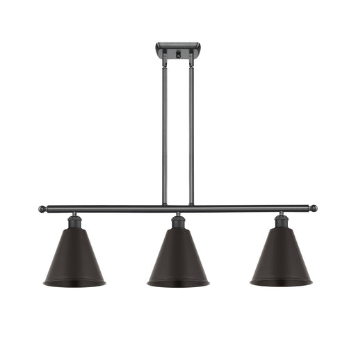 Innovations Berkshire Metal 3Lt 36" Island, Matte Blk
