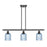 Innovations Ballston Bridal Veil 3Lt 36" Stem Island, BZ/BL - 516-3I-OB-G559-5BL