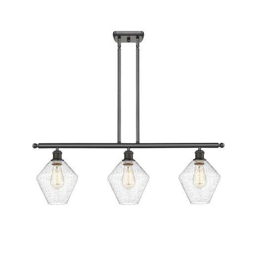 Innovations Ballston Cindyrella 36in 3-Light Island Pendant | Nautical Transitional Oil Rubbed Bronze Steel and Seedy Glass | Model 516-3I-OB-G654-8