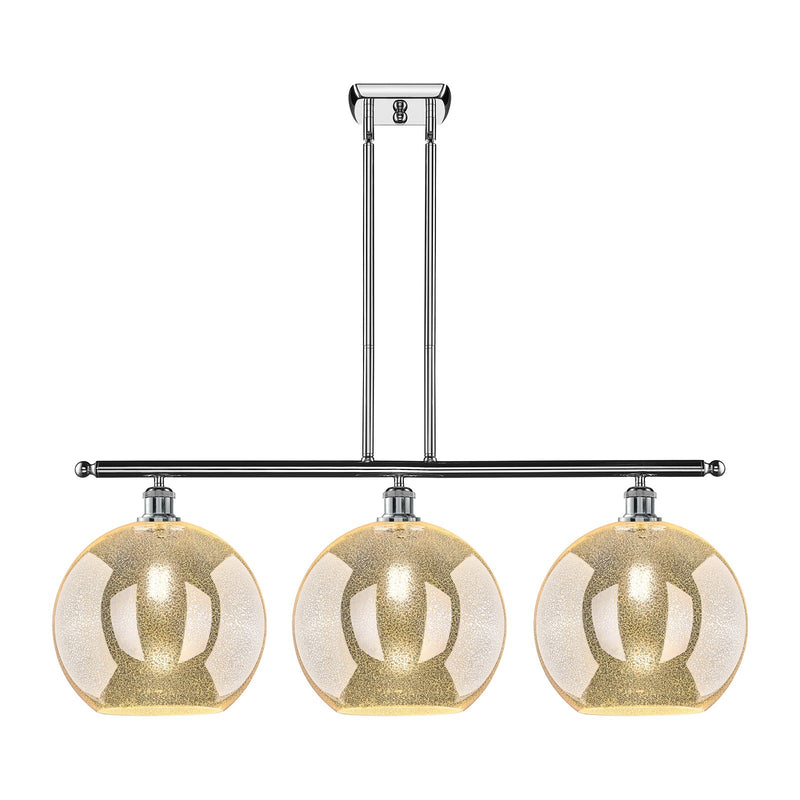 Innovations Athens 3Lt 38.25" Island Lt, Polished Chrome