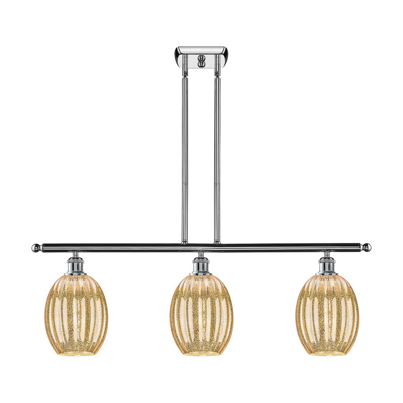 Innovations Preston Bulb 3Lt 36" Island, Polished Chrome
