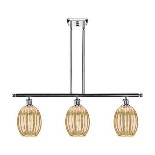 Innovations Preston Bulb 3Lt 36" Island, Polished Chrome