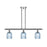 Innovations Ballston Bridal Veil 3Lt 36" Stem Island, CH/BL - 516-3I-PC-G559-5BL