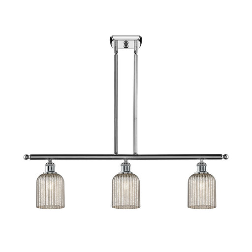 Innovations Ballston Bridal Veil 3Lt 36" Stem Island, CH/MC - 516-3I-PC-G559-5ME