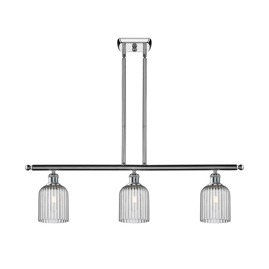 Innovations Ballston Bridal Veil 3Lt 36" Stem Island, CH/SM - 516-3I-PC-G559-5SM