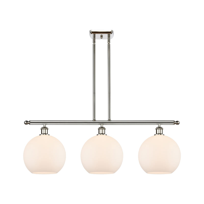 Innovations Athens 3Lt 36.5" Island Lt, Polished Nickel