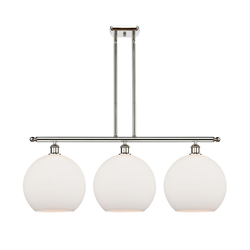 Innovations Athens 3Lt 38.25" Island Lt, Polished Nickel