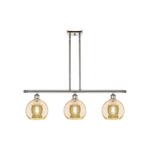 Innovations Athens 3Lt 36" Island Lt, Polished Nickel