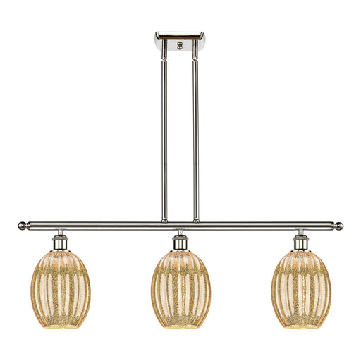 Innovations Preston Bulb 3Lt 36" Island, Polished Nickel