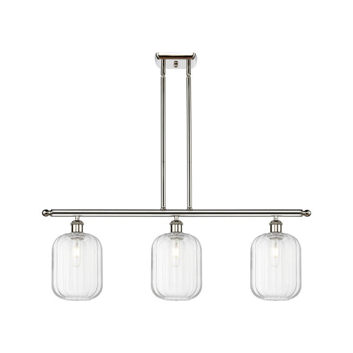 Innovations Preston Cyl 3Lt 36" Island Lt, Polished Nickel