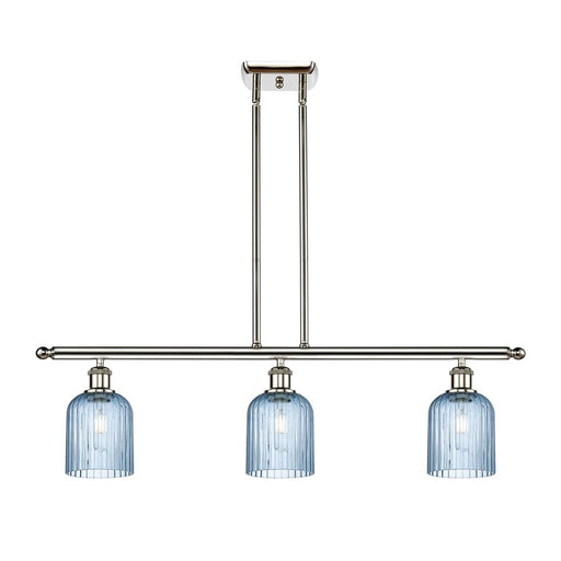 Innovations Ballston Bridal Veil 3Lt 36" Stem Island, PN/BL - 516-3I-PN-G559-5BL