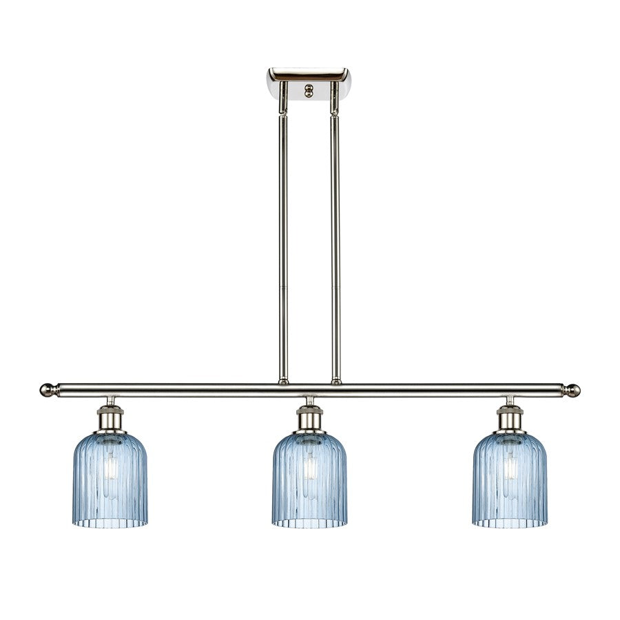 Innovations Ballston Bridal Veil 3Lt 36" Stem Island, PN/BL - 516-3I-PN-G559-5BL