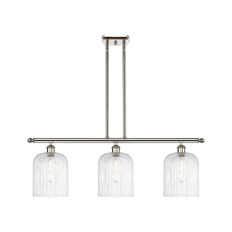 Innovations Bridal Veil 3Lt 36" Island, Polished Nickel