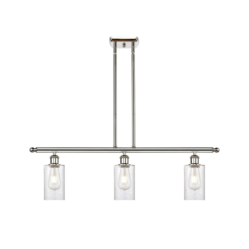 Innovations Clymer 3Lt 36" Island Lt, Polished Nickel