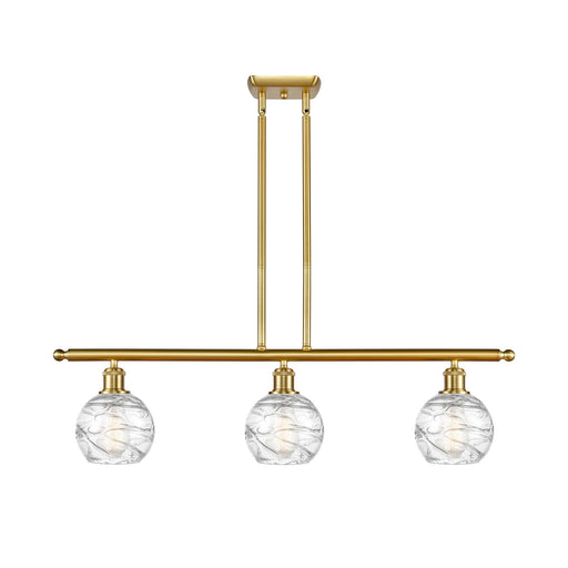 Innovations Athens Deco Swirl 3Lt 36" Island, Satin Gold