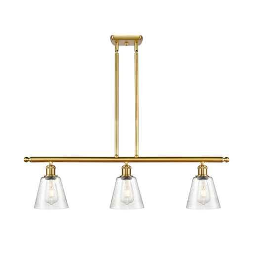 Innovations Caton 3Lt 36" Island Lt, Satin, Satin Gold