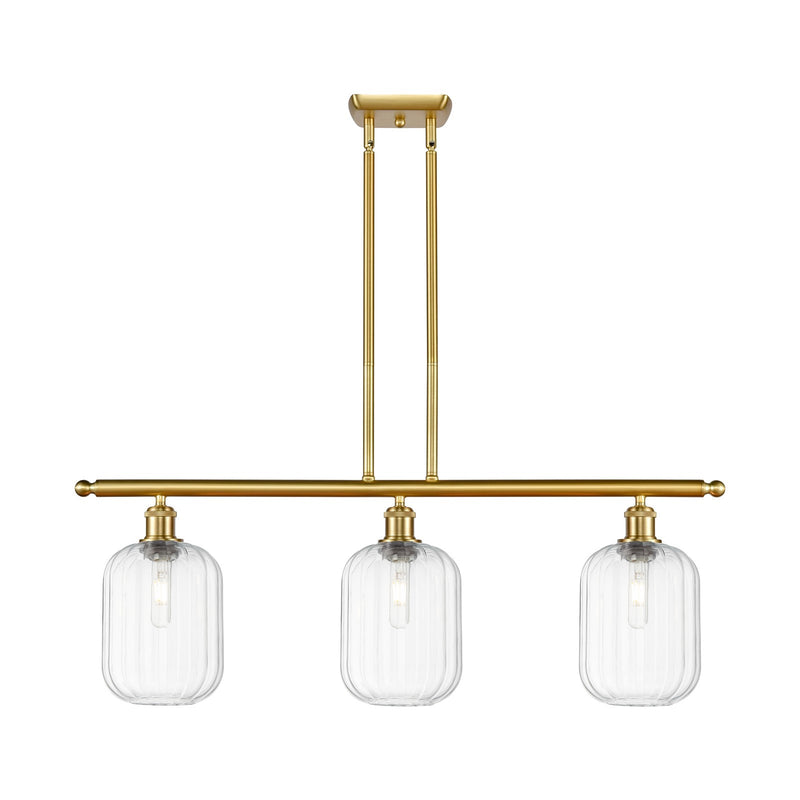 Innovations Preston Cyl 3Lt 36" Island Lt, Satin Gold