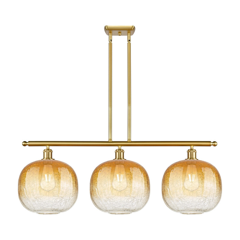 Innovations Brookhaven Sphere 3Lt 37" Island, Satin Gold