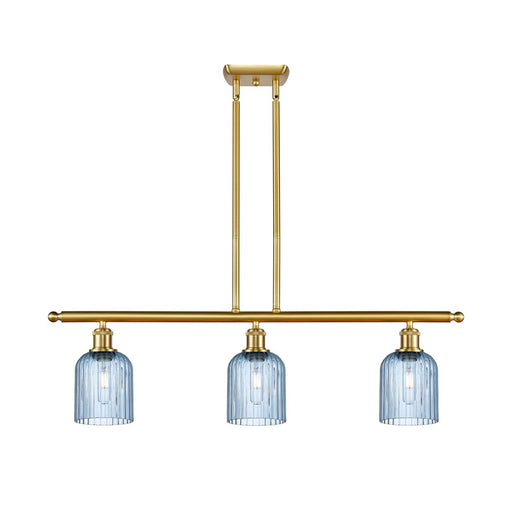 Innovations Ballston Bridal Veil 3Lt 36" Stem Island, GD/BL - 516-3I-SG-G559-5BL