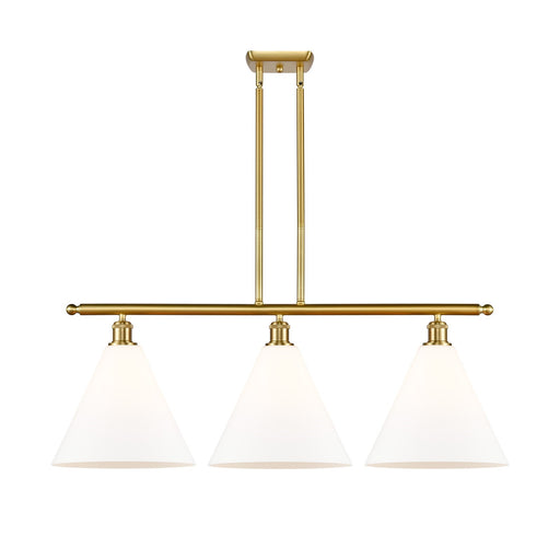 Innovations Berkshire Glass 3Lt 38.5" Island Lt, Satin Gold